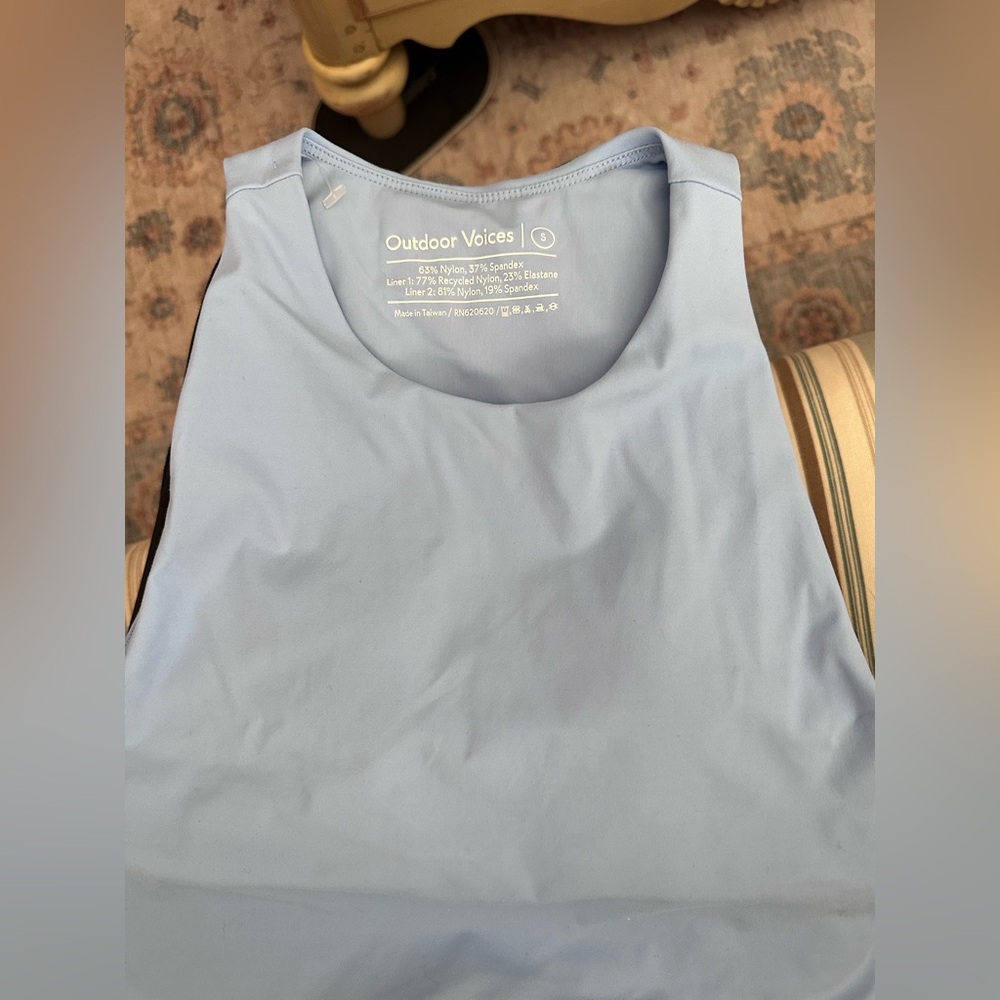 Outdoor Voices Light Blue Tank Top - Picture 1 of 3